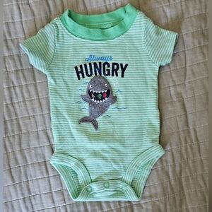 5/$15 Carter's Newborn Onesie, Shark
